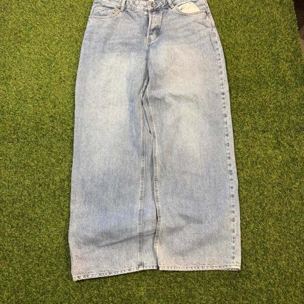 Hm light wash baggy jeans